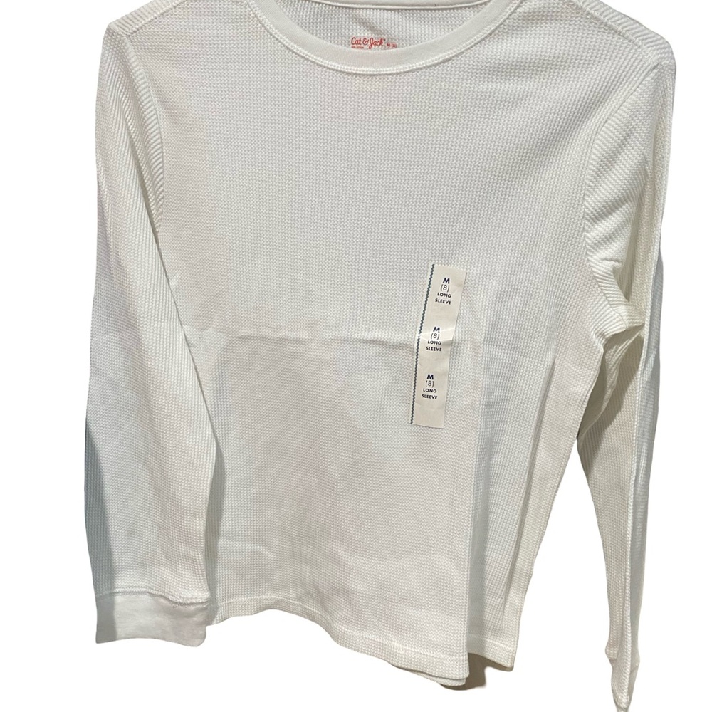 Cat & Jack Kids' white Long Sleeve Tee